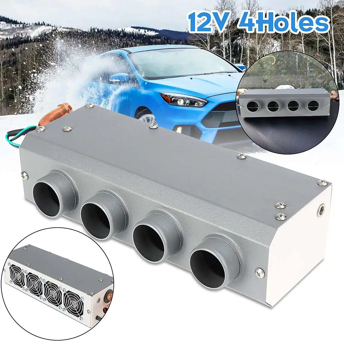 Car Heating 12V 800W 4 Holes Heater Portable Automatic Warmer Low Noise Vehicle Window Glass Defroster Demister
Car Heating 12V 800W 4 Holes Heater Portable Automatic Warmer Low Noise Vehicle Window Glass Defroster Demister