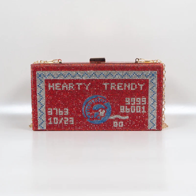 Fashionable Luxury Elegant Rhinestone Dinner Bag Centurion Credit Card Design Evening Bag Ladies Wedding Party Red Carpet Clutch
Fashionable Luxury Elegant Rhinestone Dinner Bag Centurion Credit Card Design Evening Bag Ladies Wedding Party Red Carpet Clutch