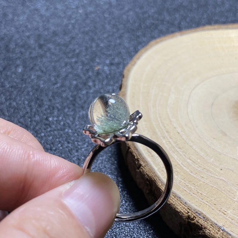 1Pc Natural Green Phantom Quartz crystal Adjustable ring 925 Silver Domed girl gift AAAAA Gem ring crystal healing stone
1Pc Natural Green Phantom Quartz crystal Adjustable ring 925 Silver Domed girl gift AAAAA Gem ring crystal healing stone