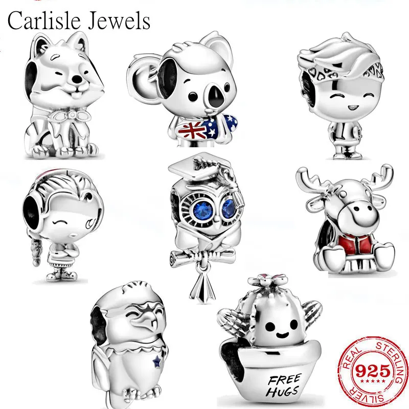 Hot Sale 100% Real 925 Sterling Silver pan Beads for Women Cartoon animal Fit Original Charm bracelet DIY high quality Jewelry
Hot Sale 100% Real 925 Sterling Silver pan Beads for Women Cartoon animal Fit Original Charm bracelet DIY high quality Jewelry