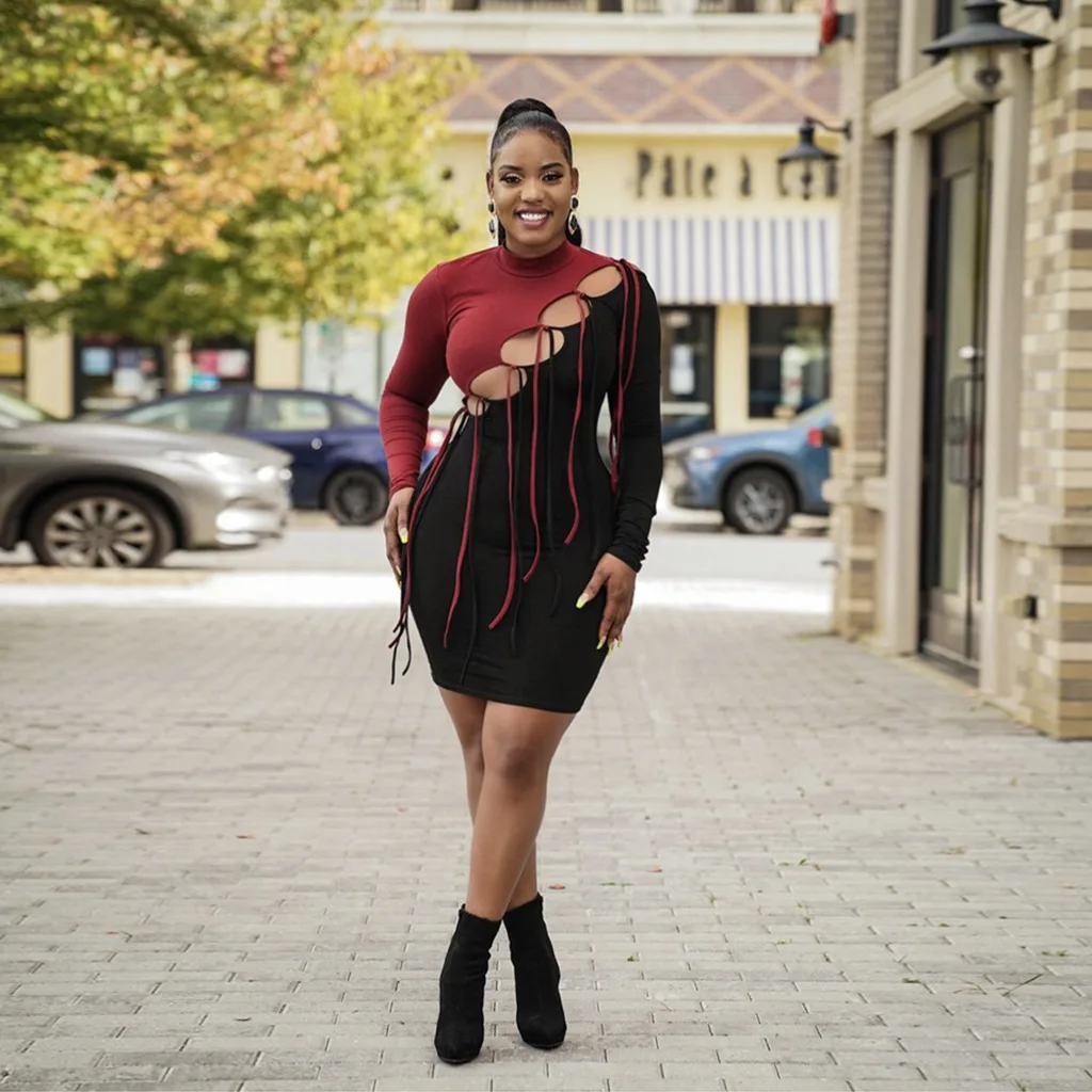 Women Spring Casual High Street Stretch Slim Hollow Out Sexy Mini Bodycon Dresses 2022 New Simple Bandage Black Dresses
Women Spring Casual High Street Stretch Slim Hollow Out Sexy Mini Bodycon Dresses 2022 New Simple Bandage Black Dresses