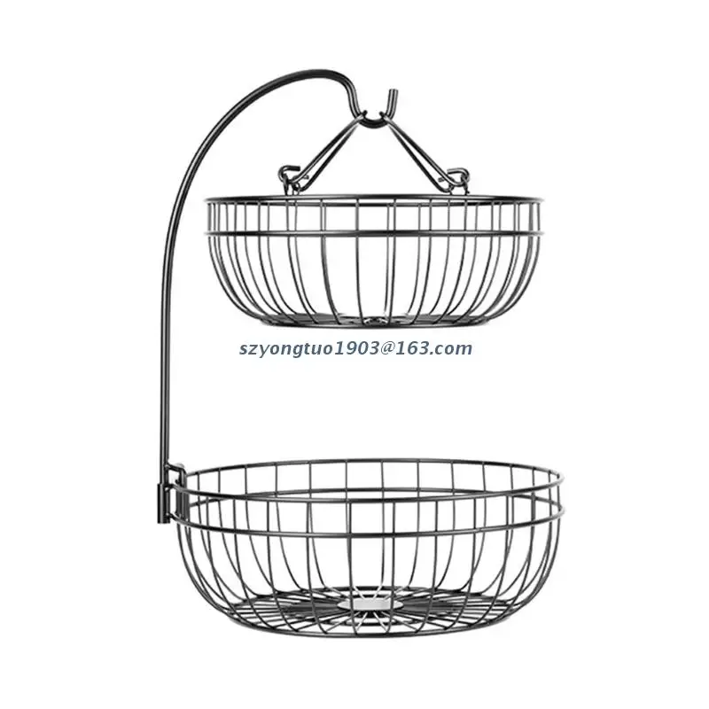 P82C 2 Tier Fruit Basket Metal Storage Shelf Removable Food Container Kitchen Fruit Vegetable Bread Holder Home Organizer
P82C 2 Tier Fruit Basket Metal Storage Shelf Removable Food Container Kitchen Fruit Vegetable Bread Holder Home Organizer
