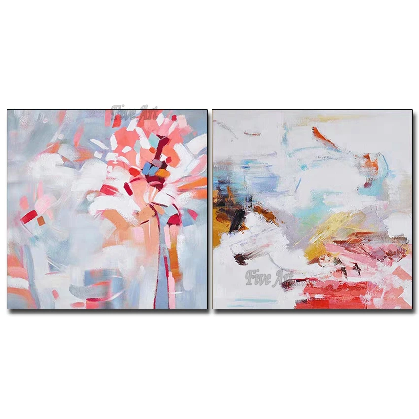 Handmade Abstract 2 PCS Pictures Home Decor Hand Painted Oil Painting On Canvas Handmade Pink Paintings Wall Art Unframed
Handmade Abstract 2 PCS Pictures Home Decor Hand Painted Oil Painting On Canvas Handmade Pink Paintings Wall Art Unframed