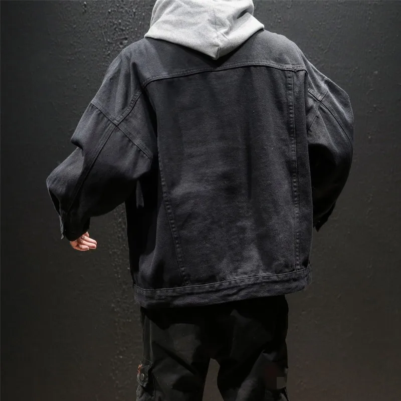 2020 Новая повседневная мужская куртка в японском стиле осенняя джинсовая