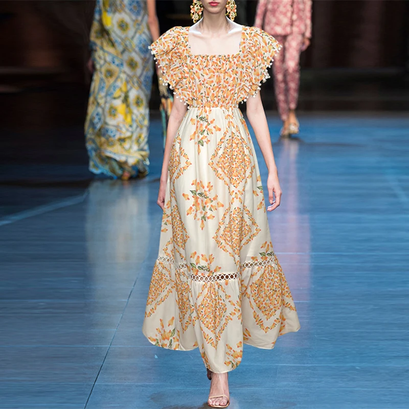 Женские платья с оборками и цветочным принтом, элегантные праздничные платья с поясом и длинным рукавом, лето 2021
Женские платья с оборками и цветочным принтом, элегантные праздничные платья с поясом и длинным рукавом, лето 2021