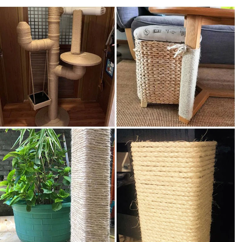 SKTN Sisal Rope Cat Tree DIY Scratching Post Toy Cat Climbing Frame Replacement Rope Desk Legs Binding Rope for Cat Sharpen Cla
SKTN Sisal Rope Cat Tree DIY Scratching Post Toy Cat Climbing Frame Replacement Rope Desk Legs Binding Rope for Cat Sharpen Cla