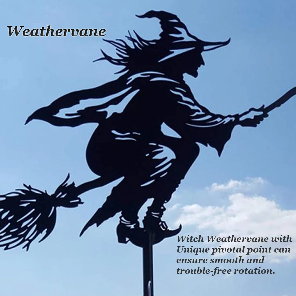 Weathervane Garden Stake Wind Direction Indicator Measuring Tool With Witch Pattern Ornament Decoration For Rooftop Outdoor Yard
Weathervane Garden Stake Wind Direction Indicator Measuring Tool With Witch Pattern Ornament Decoration For Rooftop Outdoor Yard
