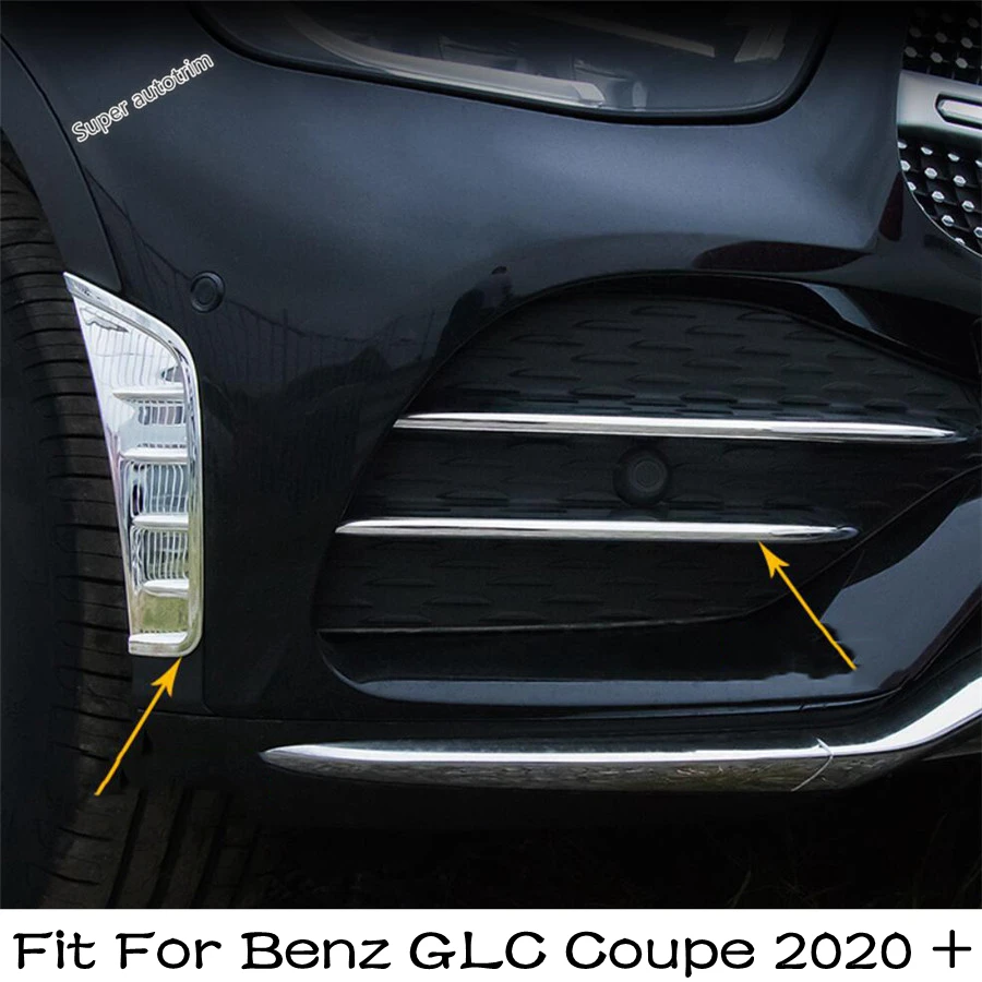 

Front Fog Lights Eyebrow / Air Intake Scoop Hood Vent Front Hood Vent Cover Trim Fit For Mercedes-Benz GLC Coupe 2020 2021