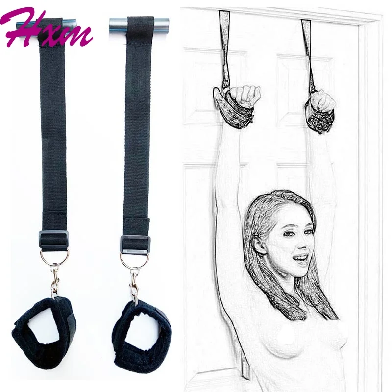 

Shackles On The Door Chastity Lock Handcuffs Flirting Fetish BDSM Sex Bondage Restraints Slave Erotic Sex Toys For Woman Couples