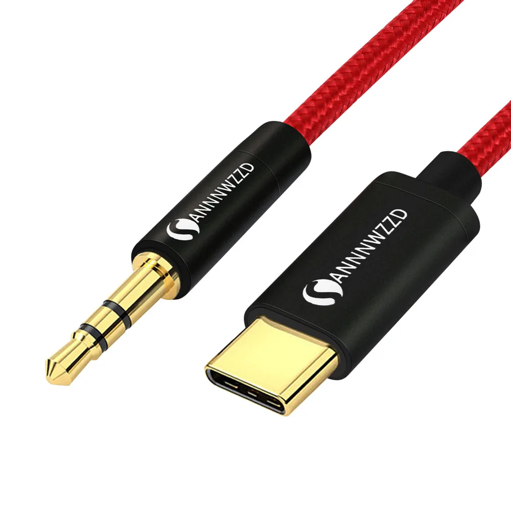 Аудиокабель USB Type C с разъемом папа на 3 5 мм для автомобиля AUX аудиоадаптер кабель