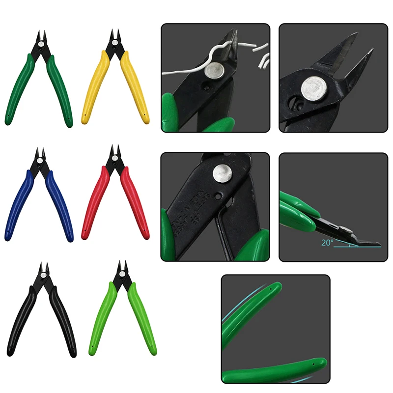 New 1PCS Electronic Diagonal Pliers Wire Cable Cutters Anti-slip Side Cutters Snips Flush Nipper Mini Diagonal Pliers Hand Tools
New 1PCS Electronic Diagonal Pliers Wire Cable Cutters Anti-slip Side Cutters Snips Flush Nipper Mini Diagonal Pliers Hand Tools