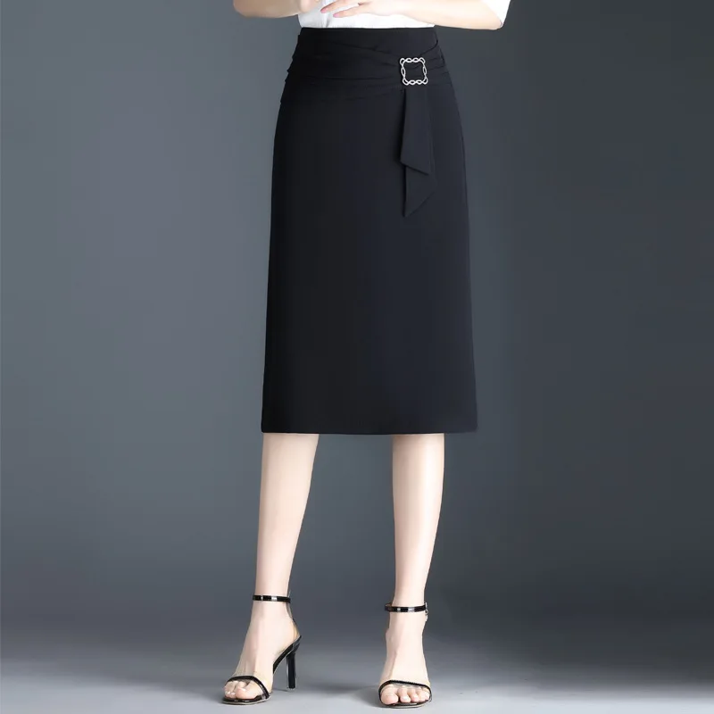 Summer Straight Bodycon Skirt for Women Elegant Fashion Slim Casual Black High Waist Pencil Skirts Office Lady
Summer Straight Bodycon Skirt for Women Elegant Fashion Slim Casual Black High Waist Pencil Skirts Office Lady
