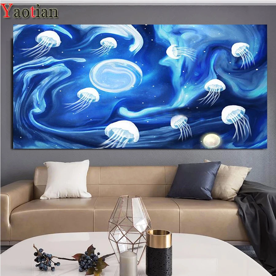Large 5D DIY Diamond Painting Jellyfish Full Square/Round Diamond Embroidery Cross Stitch Ocean Fish picture for Boy Room Decor
Large 5D DIY Diamond Painting Jellyfish Full Square/Round Diamond Embroidery Cross Stitch Ocean Fish picture for Boy Room Decor