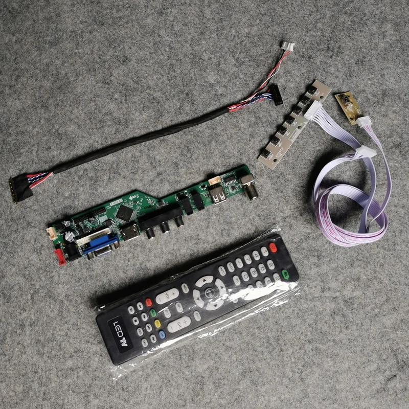 For B140XW01/B140XW02/B140XW03 Display LVDS 40 Pin DIY Kit 1366*768 Universal Control Drive Card WLED 60Hz Panel VGA+USB+AV
For B140XW01/B140XW02/B140XW03 Display LVDS 40 Pin DIY Kit 1366*768 Universal Control Drive Card WLED 60Hz Panel VGA+USB+AV