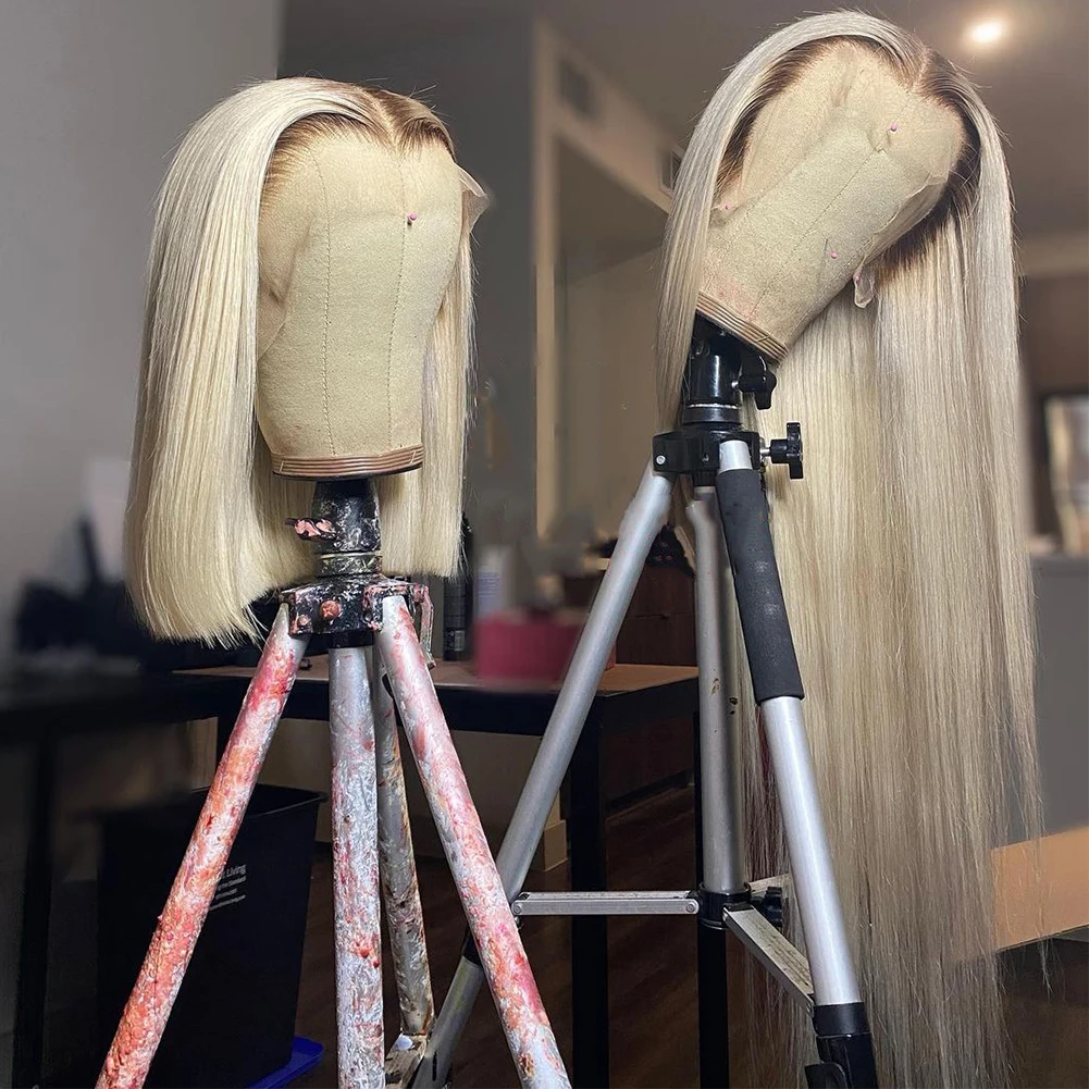 Short Straight Human Hair Wig 613 Blonde Bob Wig for Women Virgin Hair 150% Density #4 Roots 13x4 Lace Frontal Wig Pre Plucked
Short Straight Human Hair Wig 613 Blonde Bob Wig for Women Virgin Hair 150% Density #4 Roots 13x4 Lace Frontal Wig Pre Plucked
