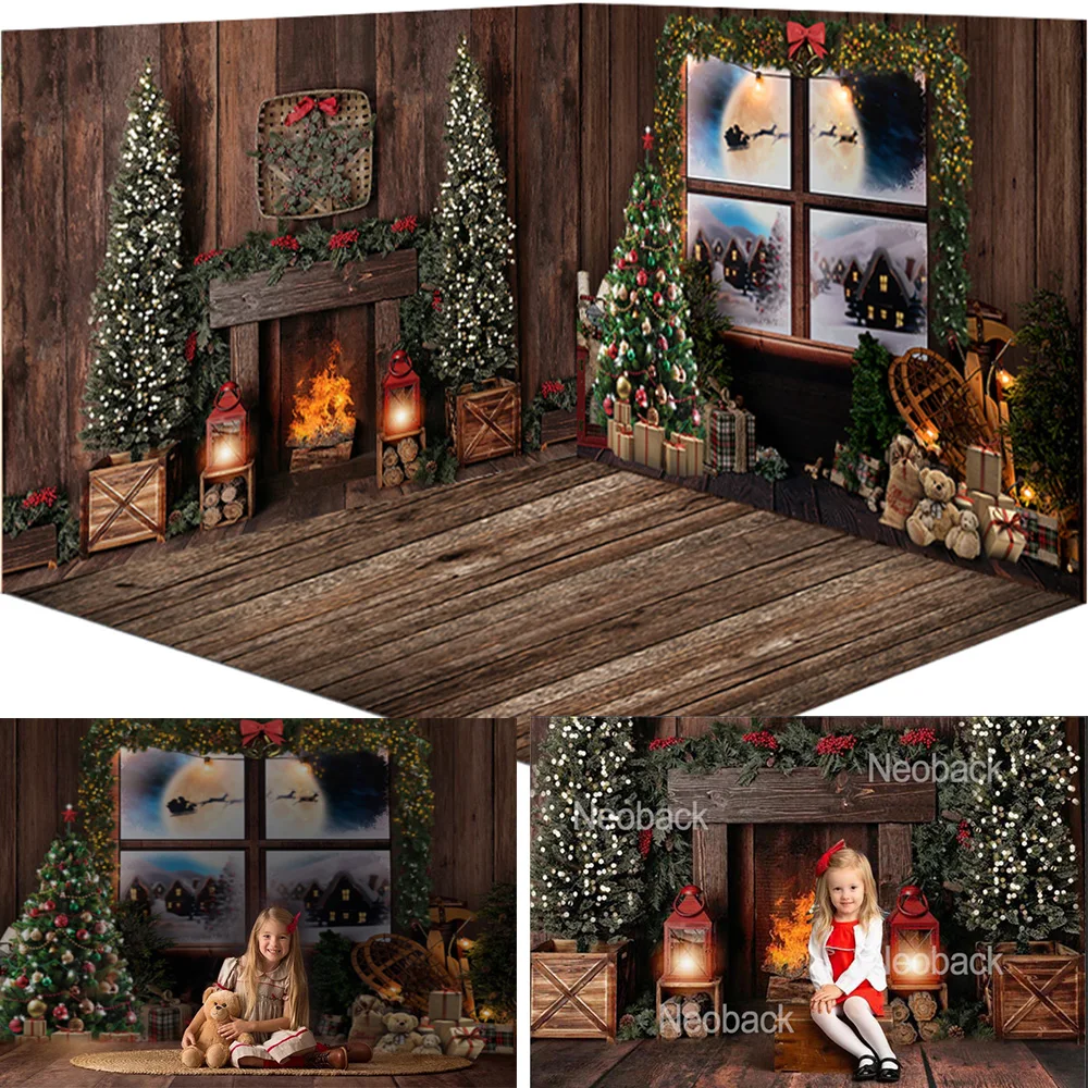 Christmas Backdrop for Photography Windows Fireplace Winter Children Portrait Background Christmas Tree Gifts Toys Photo Shoot
Christmas Backdrop for Photography Windows Fireplace Winter Children Portrait Background Christmas Tree Gifts Toys Photo Shoot