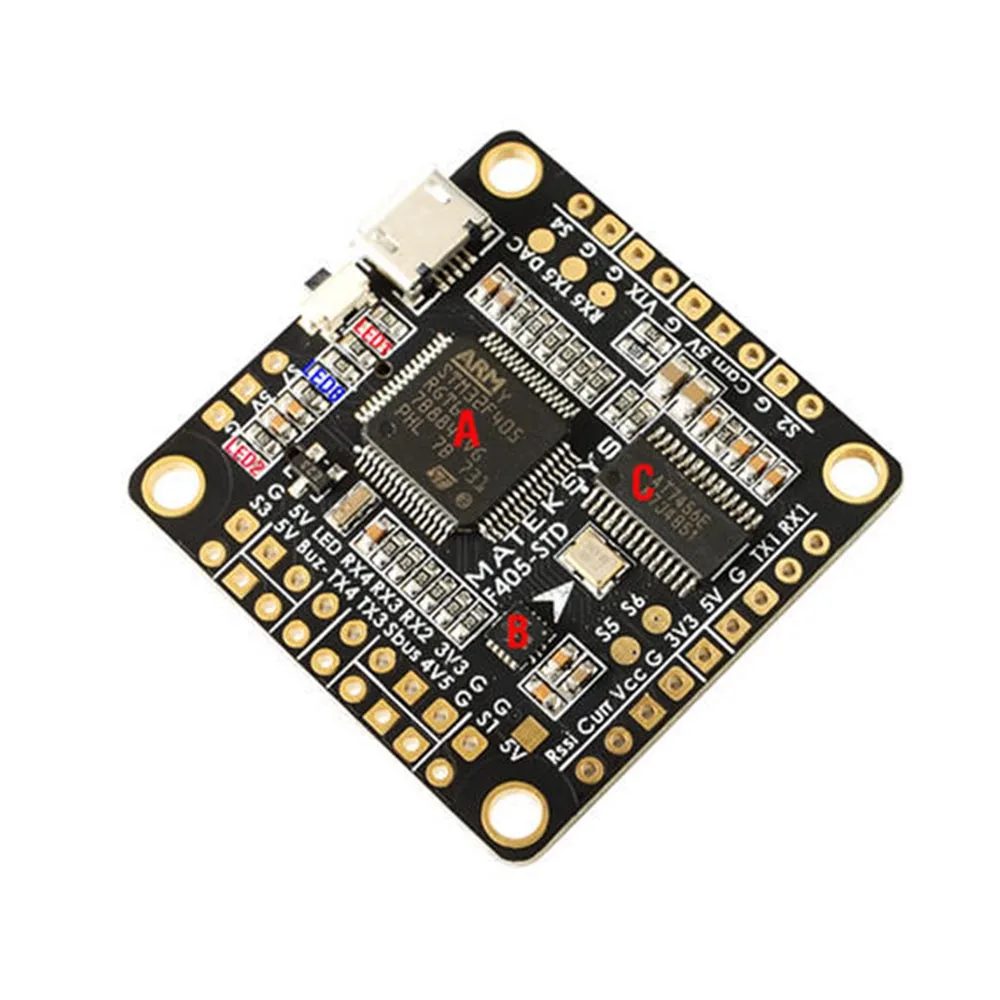 Matek Mateksys F405-STD STM32F405 F405 с бортом управления полетом OSD выходы DShot SD слот 32k гироскоп
