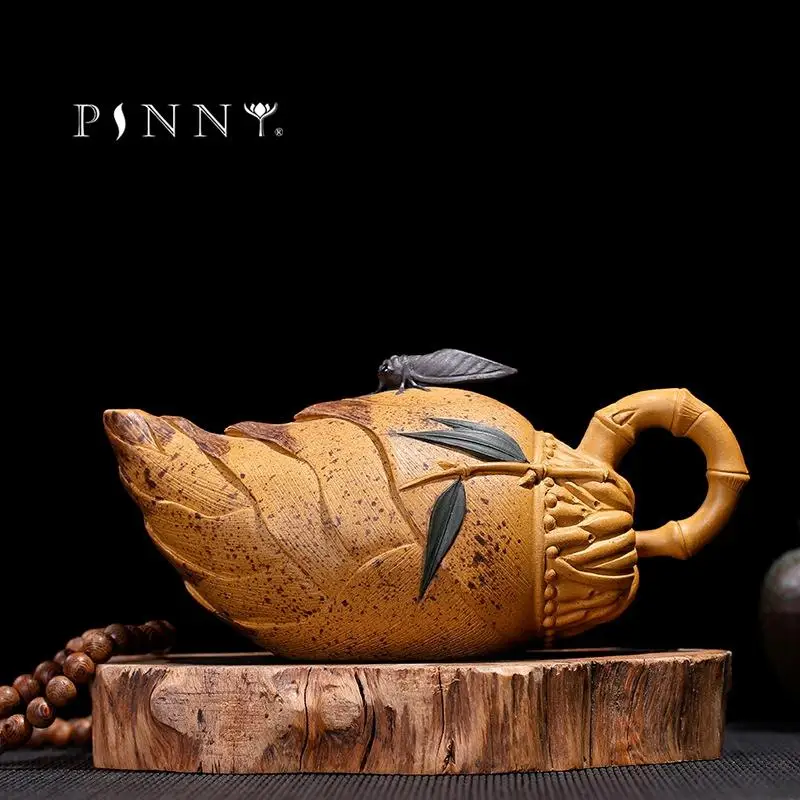 PINNY 300ML Purple Sand "Bamboo shoots" Teapot Yixing China Purple Clay Tea Pot Hand Made Kung Fu Tea Set Natural Ore Drinkware
PINNY 300ML Purple Sand "Bamboo shoots" Teapot Yixing China Purple Clay Tea Pot Hand Made Kung Fu Tea Set Natural Ore Drinkware