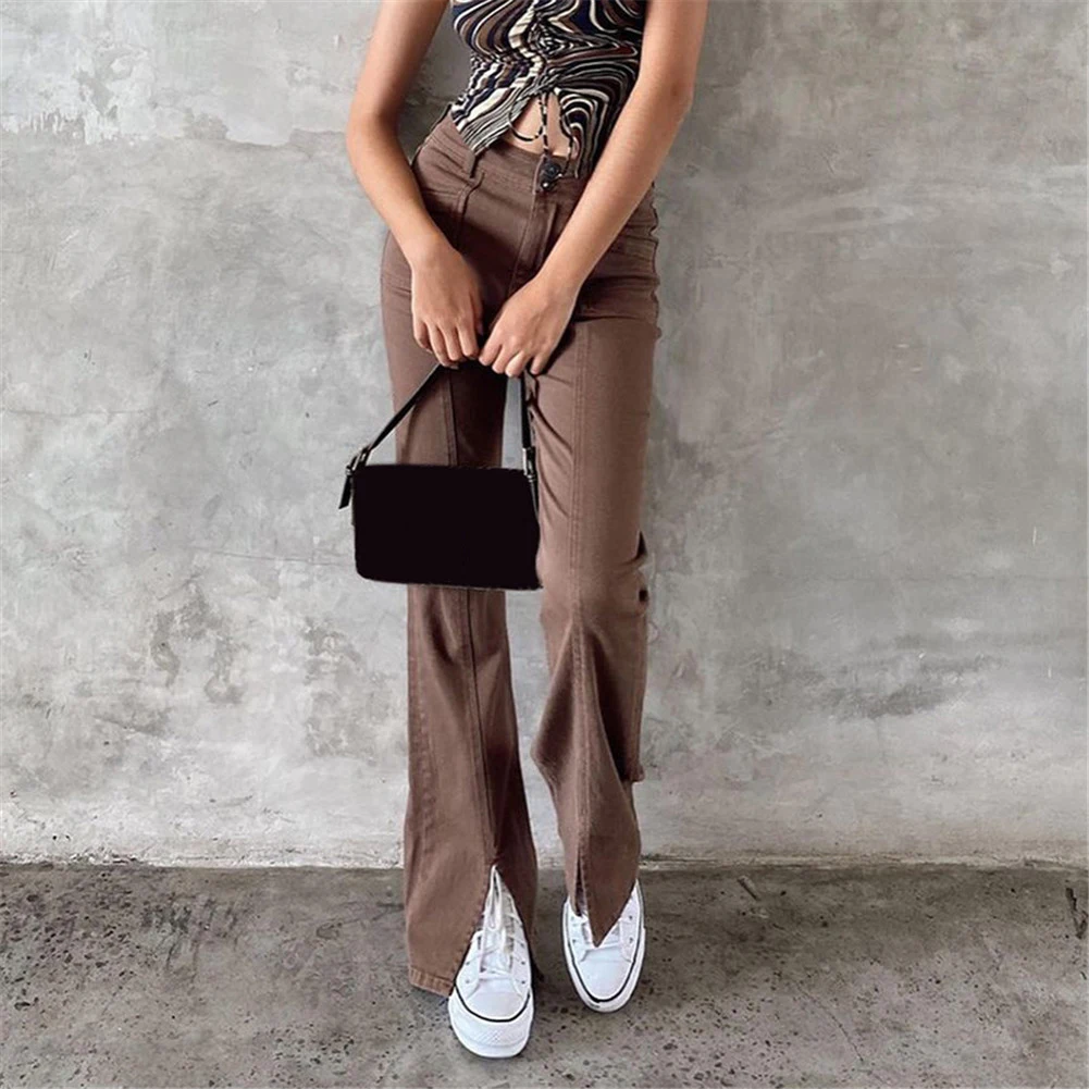 Y2k Jeans Streetwear Aesthetics Wide-Leg Pants Mall Goth Independent Pocket Split Striped Flared Trousers Autumn Winter Women
Y2k Jeans Streetwear Aesthetics Wide-Leg Pants Mall Goth Independent Pocket Split Striped Flared Trousers Autumn Winter Women