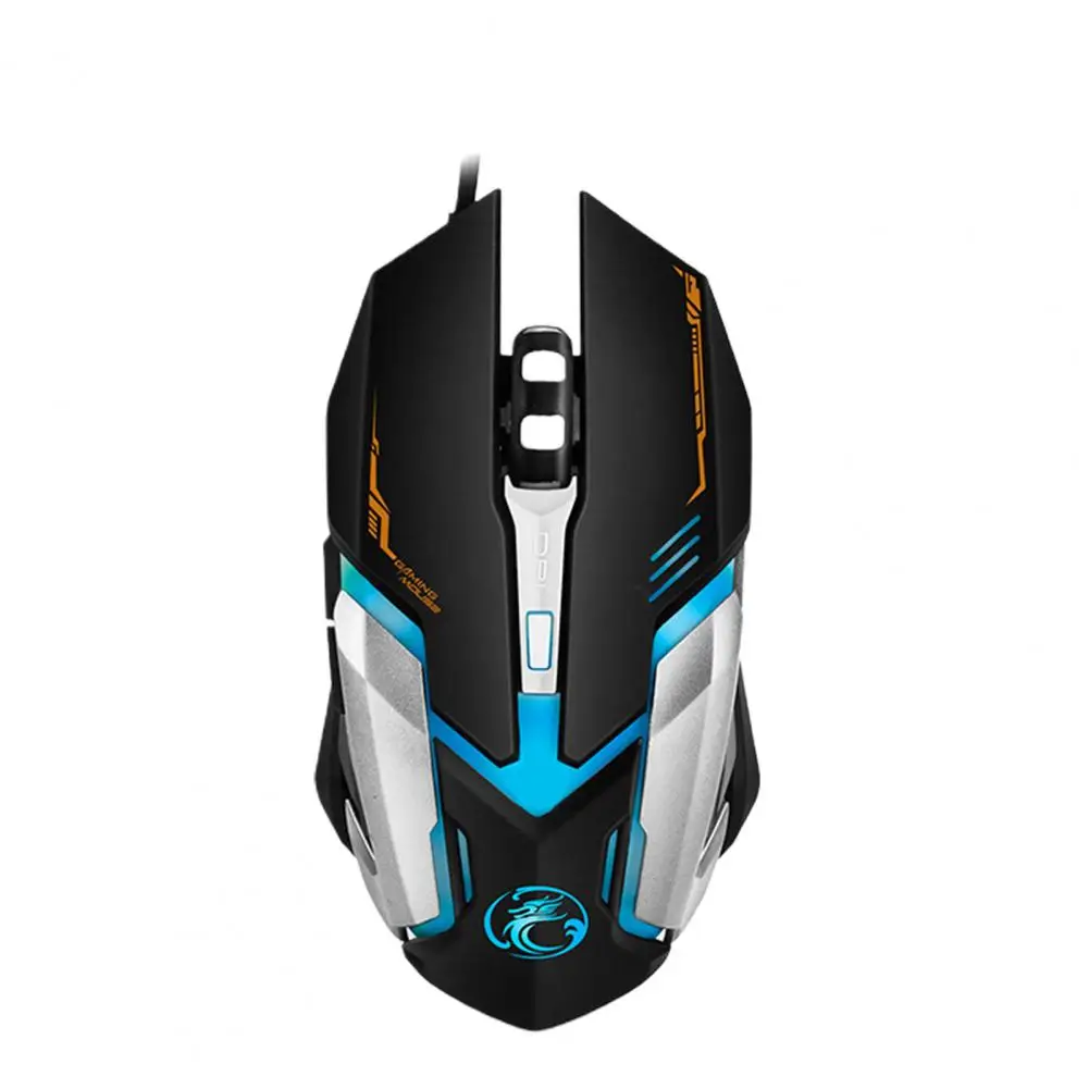 

IMICE V6-6 Keys Gamer Mouse 2400DPI Resolution Strong USB Wire ABS Black Wired Mouse for Computer