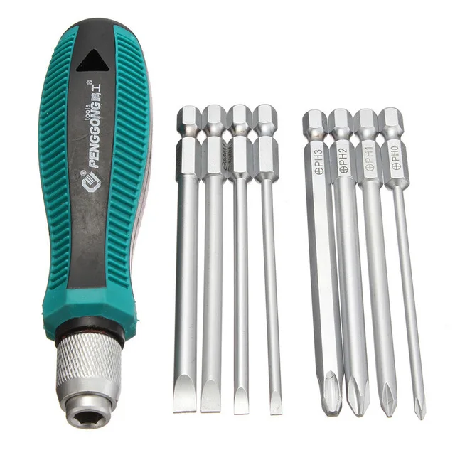 9pcs/set Precision Screwdriver Bit Set NO.8108 9 IN 1 Screwdrivers Kit Bag 8 Insert Bits+1pcs Rubber Handle Hand Tool Set
9pcs/set Precision Screwdriver Bit Set NO.8108 9 IN 1 Screwdrivers Kit Bag 8 Insert Bits+1pcs Rubber Handle Hand Tool Set