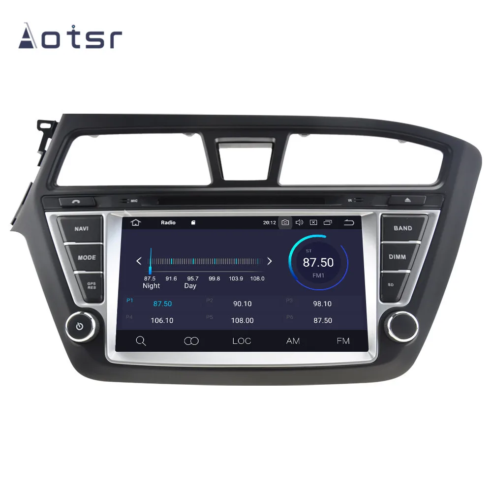 DSP Android 10 0 Автомобильная фотомагнитола для Hyundai i20 2014-2017 автомобильная