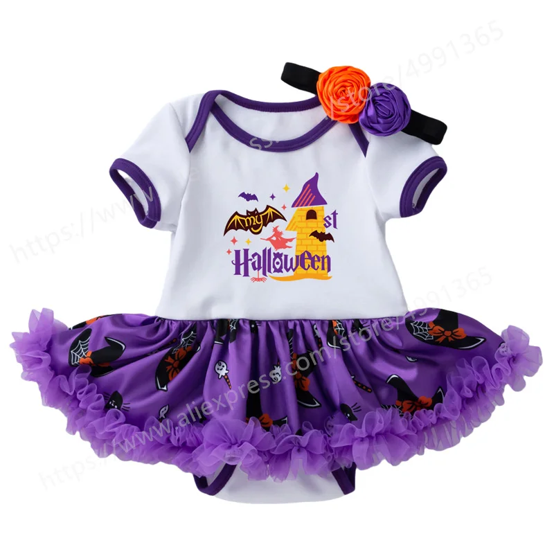 Newborn Baby Girls Halloween Outfits Short Sleeve Pumpkin Romper Tulle Tutu Skirt+ Headband Clothes Set
Newborn Baby Girls Halloween Outfits Short Sleeve Pumpkin Romper Tulle Tutu Skirt+ Headband Clothes Set