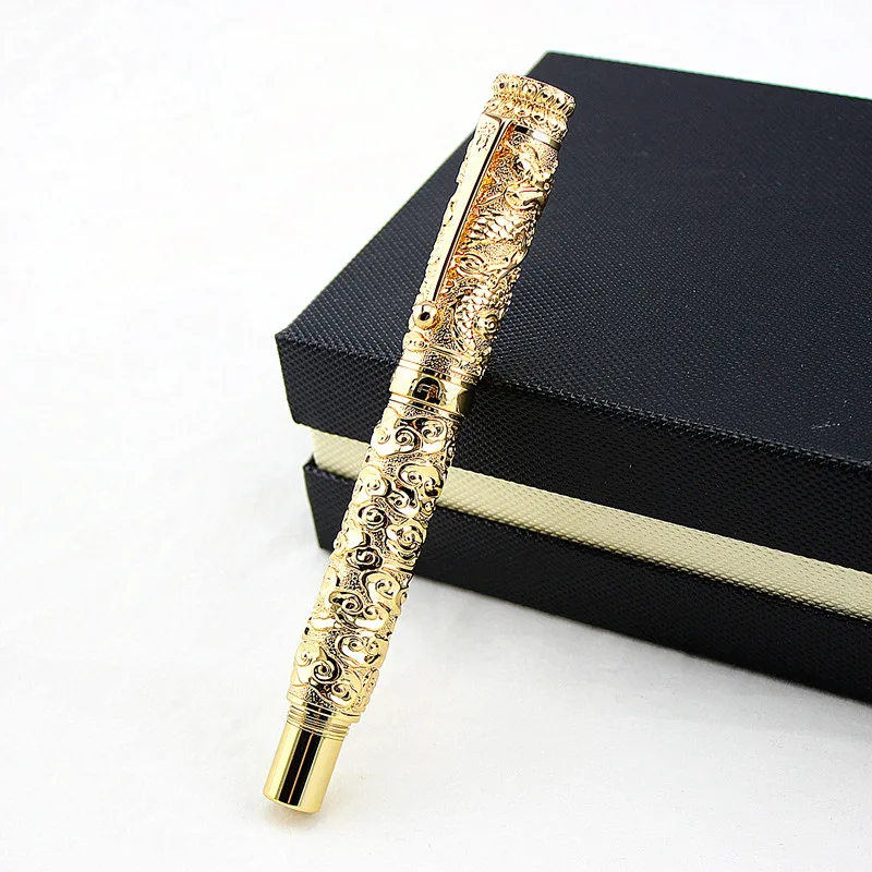 New Luxury Gift Pen Jinhao High Quality Dragon Rollerball high quality Metal Ballpoint Pens for Christmas | Канцтовары для офиса и