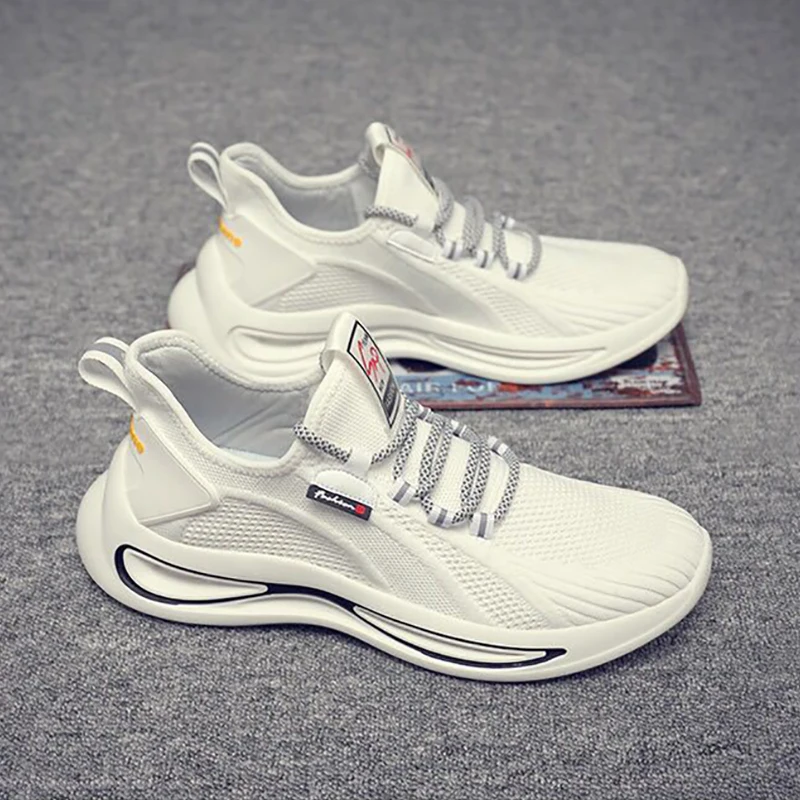 Men's Casual Soft-Soled Fitness Running Shoes 2021 Low-Top Mesh Sneakers Fashion Breathable Non-Slip Lace-Up Solid Color Shoes
Men's Casual Soft-Soled Fitness Running Shoes 2021 Low-Top Mesh Sneakers Fashion Breathable Non-Slip Lace-Up Solid Color Shoes