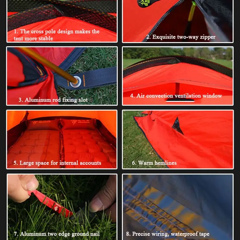 Outdoor Lightweight Silicon-Coated Anti-Storm Beach Camping Tent Waterproof Windproof Mountaineering Hiking Backpacking Tent 
Outdoor Lightweight Silicon-Coated Anti-Storm Beach Camping Tent Waterproof Windproof Mountaineering Hiking Backpacking Tent