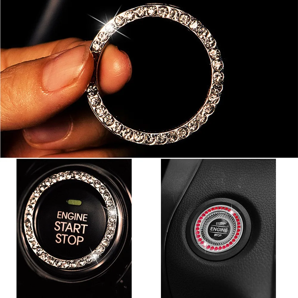 For Auto Car SUV Bling Decorative Accessories Button Start Switch Car One-key Start Button Decoration Ring Decoration Ring
For Auto Car SUV Bling Decorative Accessories Button Start Switch Car One-key Start Button Decoration Ring Decoration Ring
