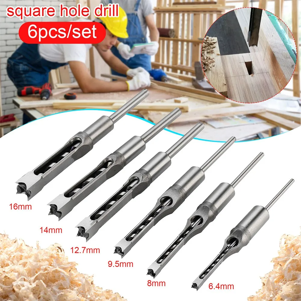 6pcs 6.4-14mm HSS Twist Drill Bits Auger Mortising Chisel Drill Set Mortise Chisel Drill Tools Square Hole Drill Bits Woodworkin
6pcs 6.4-14mm HSS Twist Drill Bits Auger Mortising Chisel Drill Set Mortise Chisel Drill Tools Square Hole Drill Bits Woodworkin