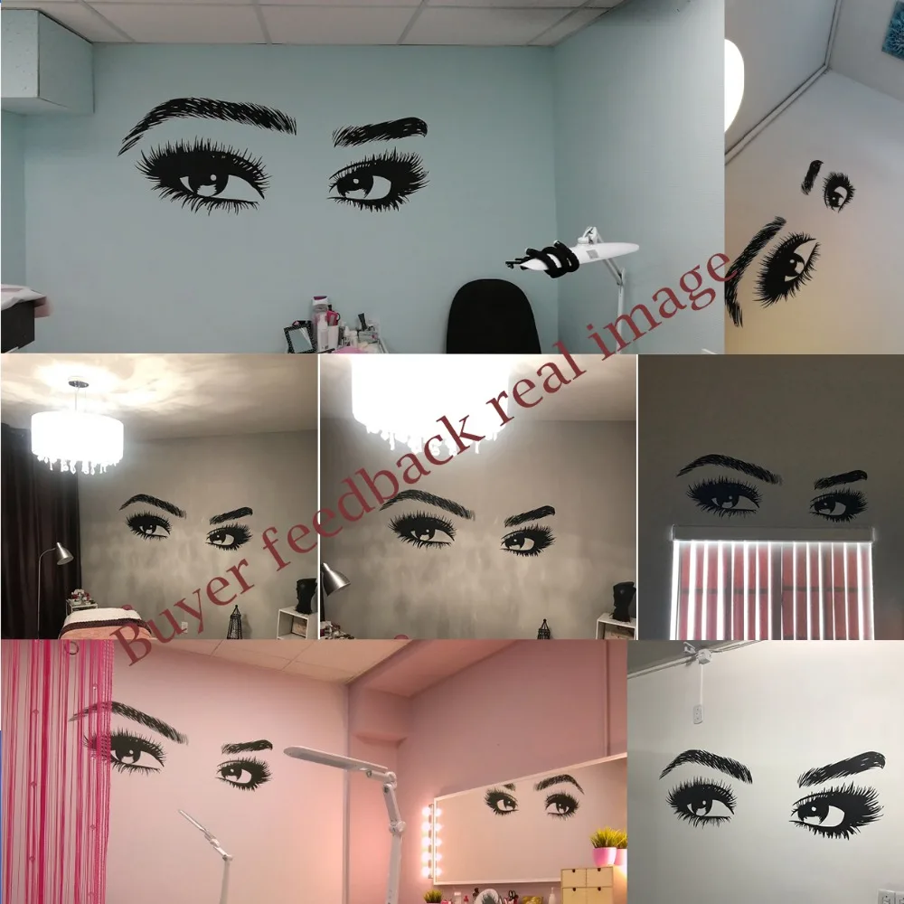 New Arrivals Big Eye Eyelashes Wall Stickers Beautiful Girls Eyes Decals Art Vinyl Home Decor Beauty Salon Style Decal Hot LC464
New Arrivals Big Eye Eyelashes Wall Stickers Beautiful Girls Eyes Decals Art Vinyl Home Decor Beauty Salon Style Decal Hot LC464
