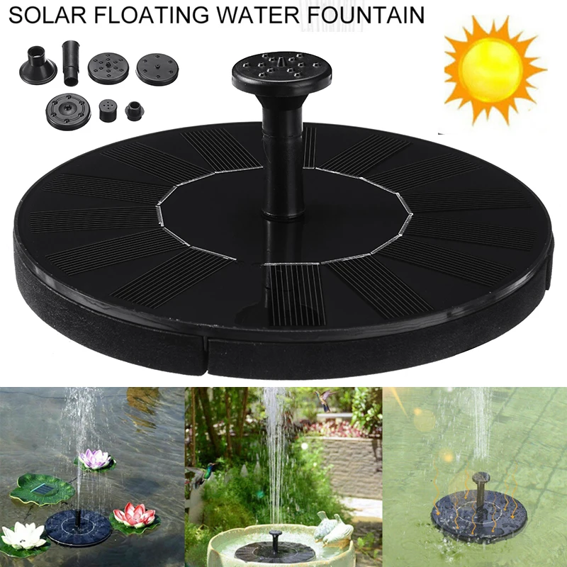 Floating Solar Fountain Solar Panel Power Submersible Water Pump for Garden Yard Pool Pond Bird Bath Supplies 16cm Diameter
Floating Solar Fountain Solar Panel Power Submersible Water Pump for Garden Yard Pool Pond Bird Bath Supplies 16cm Diameter