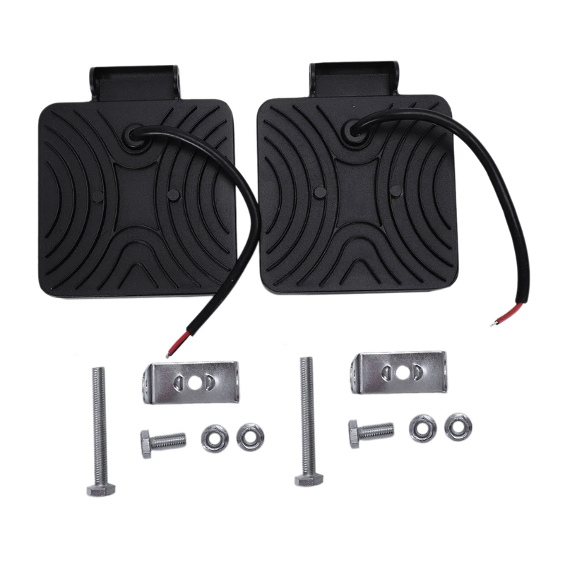 2 pcs 48W 6000k LED Spot Beam Square Work Lights Lamp Tractor SUV Truck 4WD 12V 24V