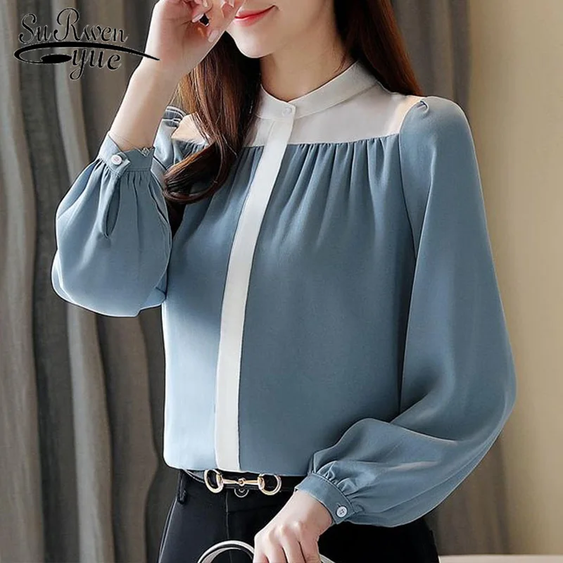 Корейский Blusas Mujer De Moda 2021 Весенняя открытая шифон Блузка с длинными рукавами для женщин Кнопка прочный фонарь рукав рубашки для женщин 8484 50
Корейский Blusas Mujer De Moda 2021 Весенняя открытая шифон Блузка с длинными рукавами для женщин Кнопка прочный фонарь рукав рубашки для женщин 8484 50