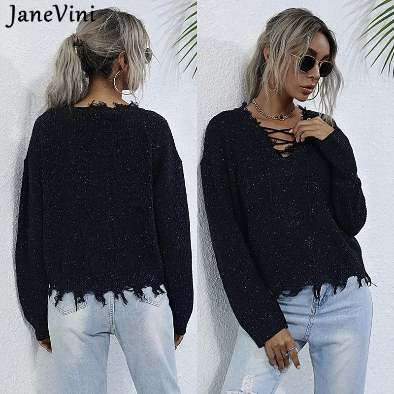 JaneVini Autumn Winter Retro Black Knitted Sweater Women Streetwear Pullover Sweaters Jumpers Female Loose Tops Outerwear 2021
JaneVini Autumn Winter Retro Black Knitted Sweater Women Streetwear Pullover Sweaters Jumpers Female Loose Tops Outerwear 2021