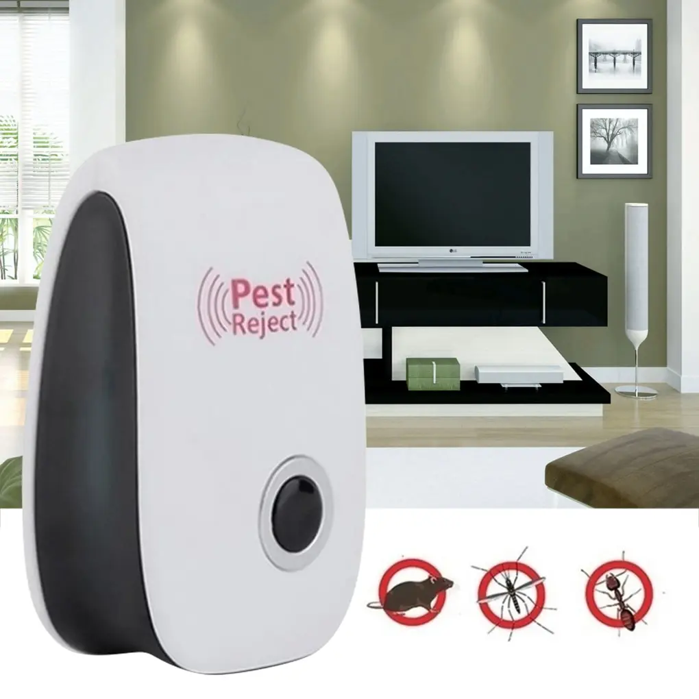 

Pest Reject Ultrasound Mouse Cockroach Repeller Device Insect Rats Spiders Mosquito Killer Pest Control Household Pest