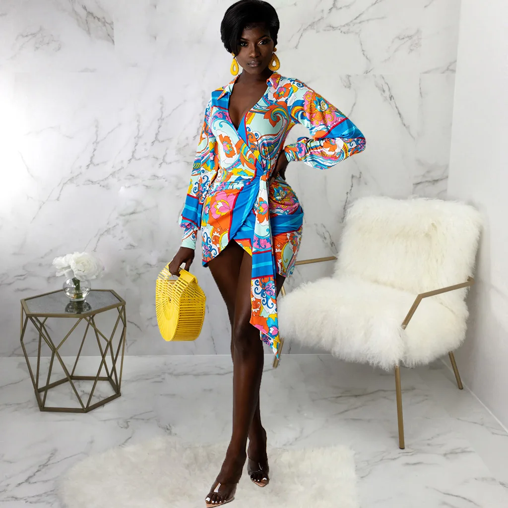2022 Geometric Elements Print Sashes Silk Dresses for Women Long Sleeve V Neck Floral Sexy Dress Fashion Dress
2022 Geometric Elements Print Sashes Silk Dresses for Women Long Sleeve V Neck Floral Sexy Dress Fashion Dress