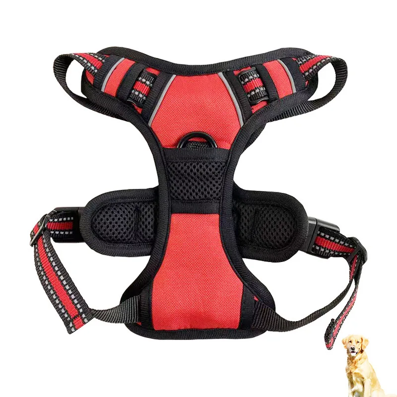 Pet Reflective Nylon Dog Harness Without Pull Adjustable Medium and Large Naughty Dog Vest Safe Vehicle Outing Running
Pet Reflective Nylon Dog Harness Without Pull Adjustable Medium and Large Naughty Dog Vest Safe Vehicle Outing Running
