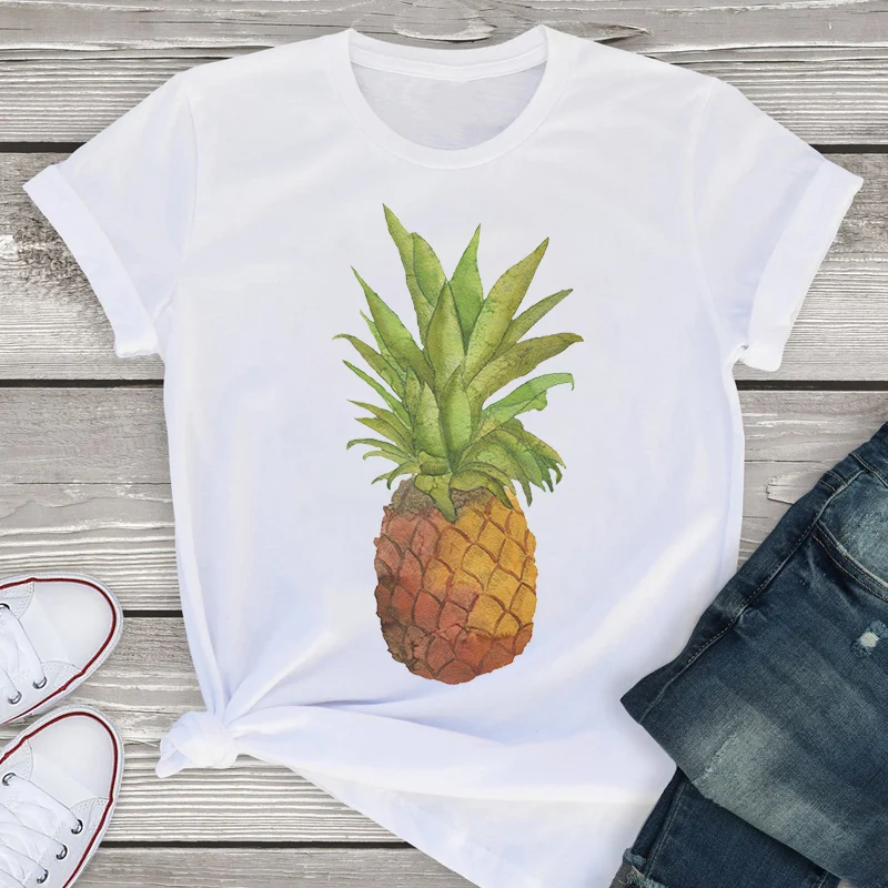 Women Graphic Short Sleeve Cute Pineapple Cartoon Printing Fashion Summer Lady Tops Tees Female Clothes T-Shirts
Women Graphic Short Sleeve Cute Pineapple Cartoon Printing Fashion Summer Lady Tops Tees Female Clothes T-Shirts
