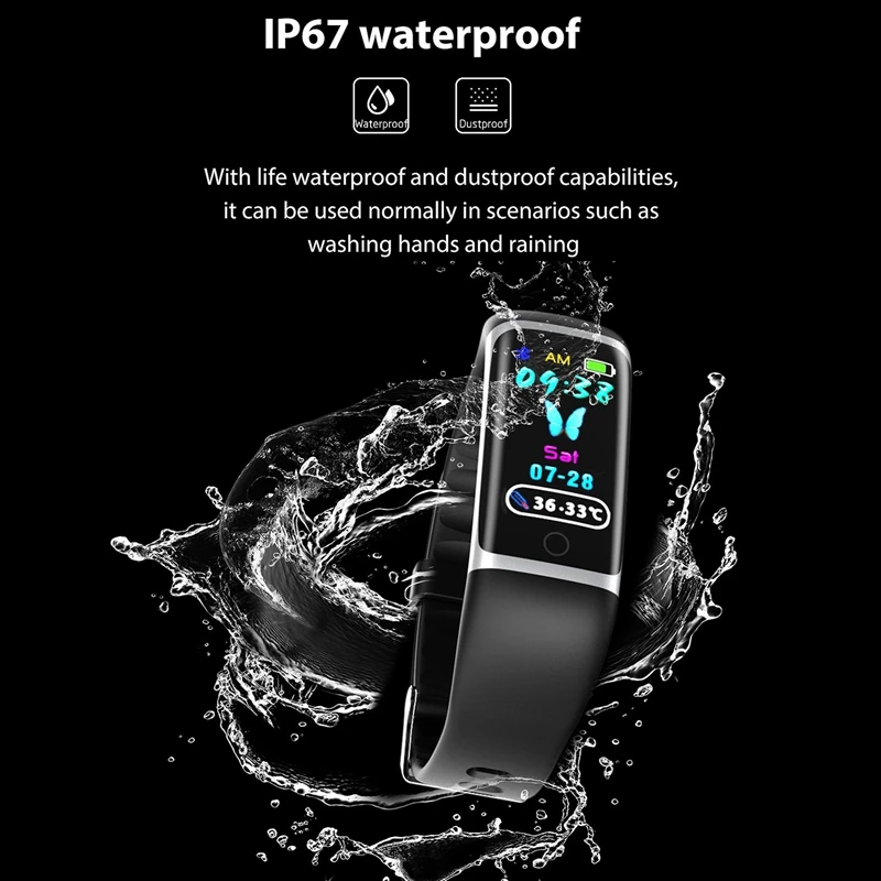 M9 Smart Watch Temperature Bracelet Heart Rate Blood Pressure Blood Oxygen Smart Bracelet Ip67 Waterproof Wristband
M9 Smart Watch Temperature Bracelet Heart Rate Blood Pressure Blood Oxygen Smart Bracelet Ip67 Waterproof Wristband