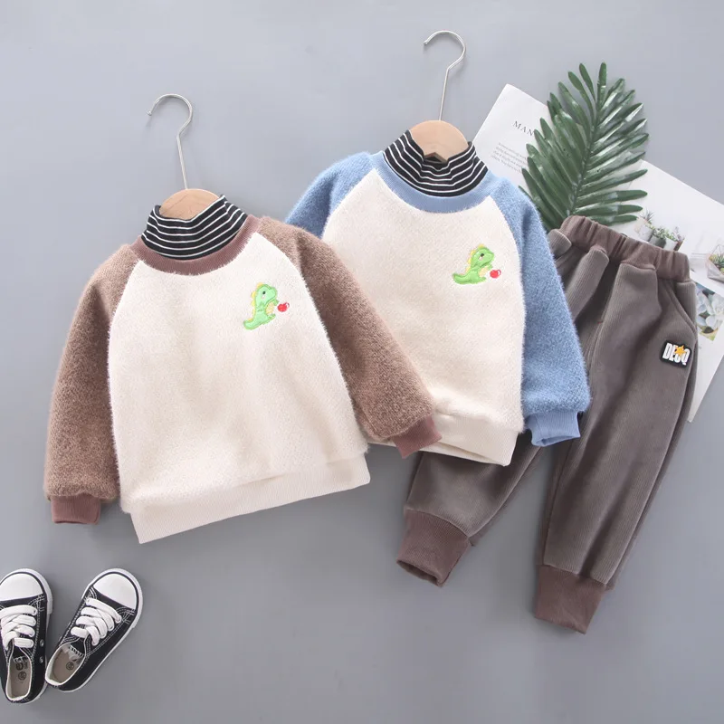 Thickening Mink High Neck Bottoming Sweater Children's Sweater for Boys Fall New Style Children's Pullover with Plush
Thickening Mink High Neck Bottoming Sweater Children's Sweater for Boys Fall New Style Children's Pullover with Plush