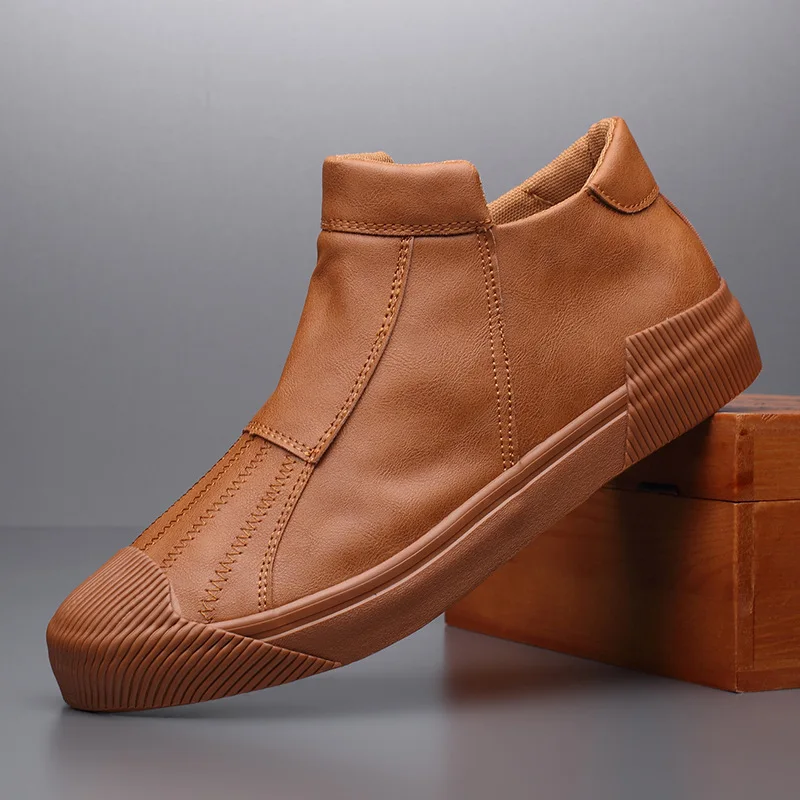 Winter Warm Fur Ankle Boots Men Leather Casual Shoes Fashion Mens Work Military Warm Boots Waterproof Cowboy Botas Plus Size
Winter Warm Fur Ankle Boots Men Leather Casual Shoes Fashion Mens Work Military Warm Boots Waterproof Cowboy Botas Plus Size