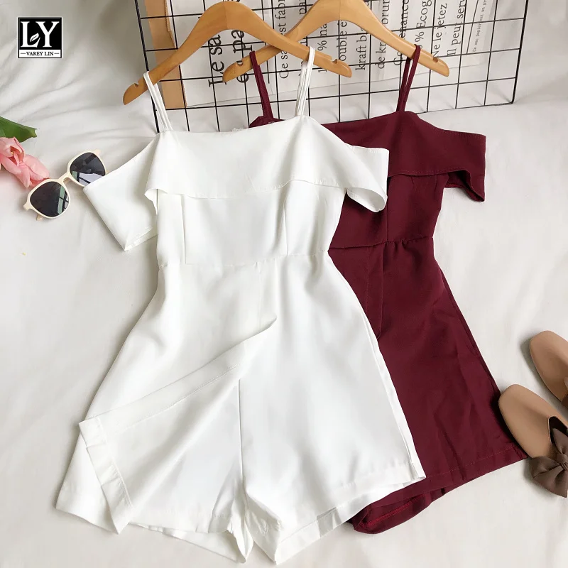 LY VAREY LIN Summer Women Casual Solid Color Suspender Jumpsuits Sexy Straight Shoulder Fake Two High Waist Leg Shorts Jumpsuit
LY VAREY LIN Summer Women Casual Solid Color Suspender Jumpsuits Sexy Straight Shoulder Fake Two High Waist Leg Shorts Jumpsuit