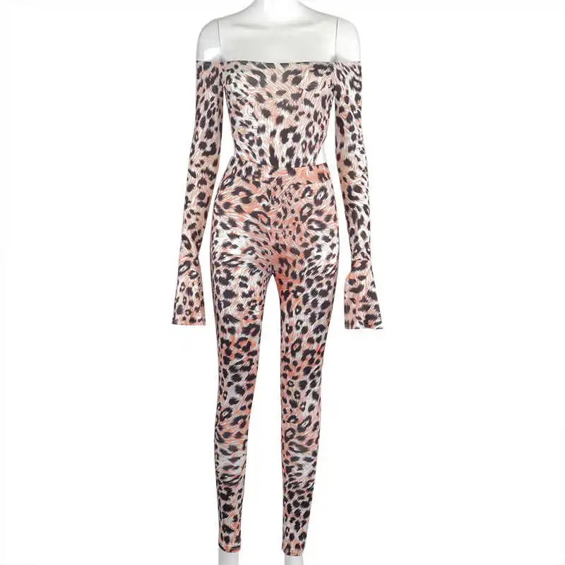 Fashion Sexy Women Casual Set Leopard Print Long sleeve Shoulerless Top+Slim Long Pants Club Streetwear
Fashion Sexy Women Casual Set Leopard Print Long sleeve Shoulerless Top+Slim Long Pants Club Streetwear