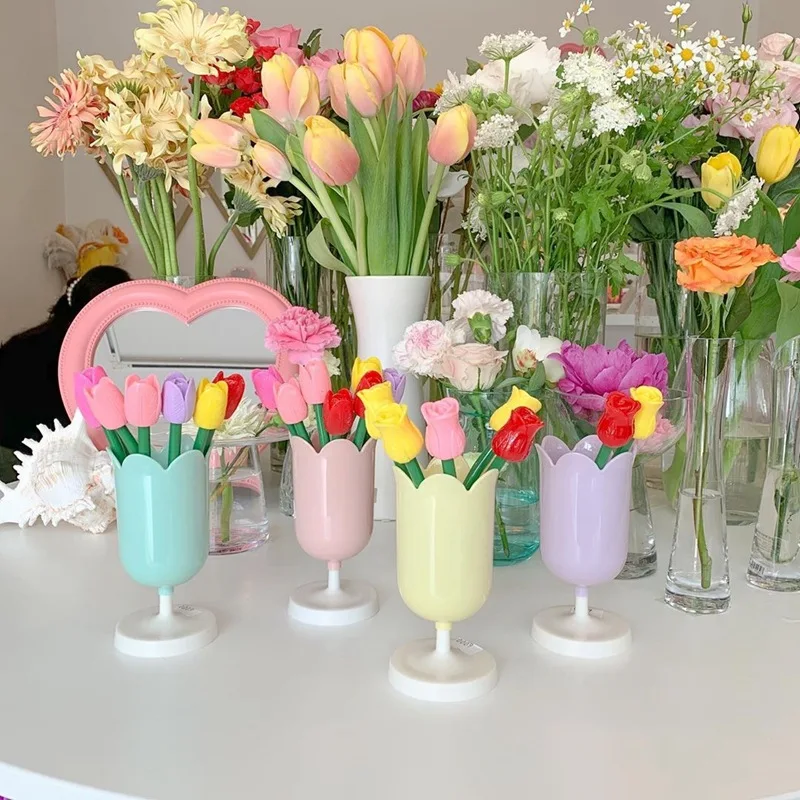 Корейская Ins девушка сердце тюльпан цветок ручка роза искусственная маленькая свежая Цветочная Ручка гелевая ручка Детские Подарки Канцто...
Корейская Ins девушка сердце тюльпан цветок ручка роза искусственная маленькая свежая Цветочная Ручка гелевая ручка Детские Подарки Канцто...