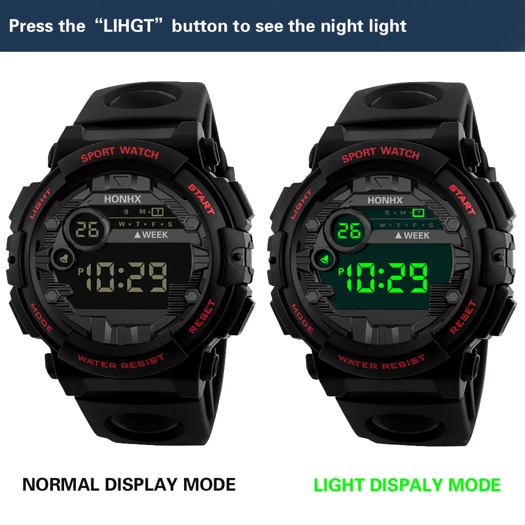 Men's Electronic Watch Luxury Men's Digital LED Watch Display Date Sports Men's Outdoor Electronic Watch W*
Men's Electronic Watch Luxury Men's Digital LED Watch Display Date Sports Men's Outdoor Electronic Watch W*