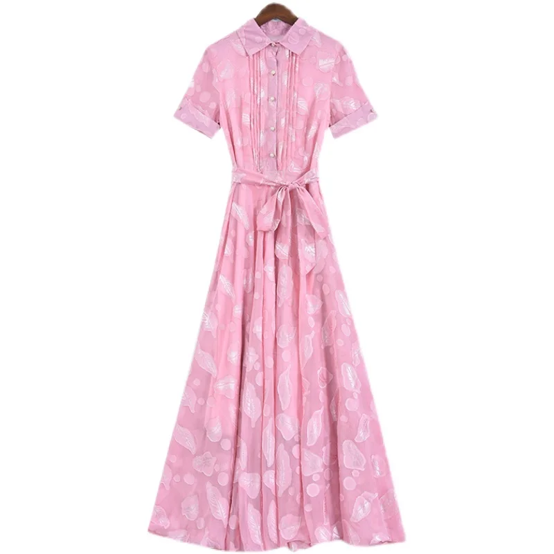 COIGARSAM 3XL Plus Size Short Sleeve Women Long dress New Spring Summer Chiffon Dresses Gray Pink Navy Champagne Black 3086 
COIGARSAM 3XL Plus Size Short Sleeve Women Long dress New Spring Summer Chiffon Dresses Gray Pink Navy Champagne Black 3086