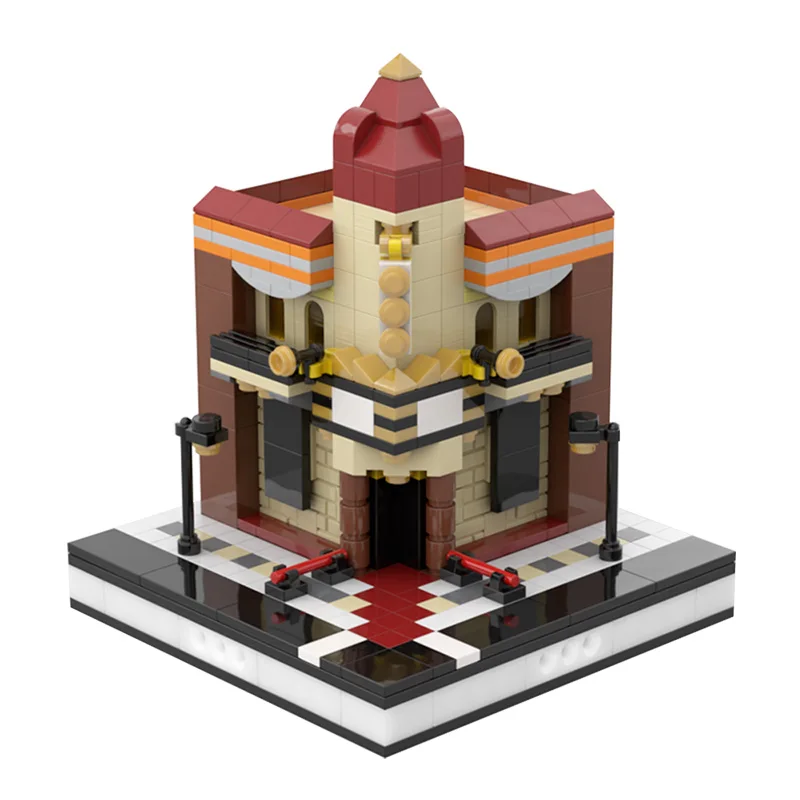 Kids Toys MOC City Street Scene Mini Old Cinema Movie Theater Building Blocks Modular Construction Block Model for Children Gift 
Kids Toys MOC City Street Scene Mini Old Cinema Movie Theater Building Blocks Modular Construction Block Model for Children Gift